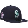 Men's Seattle Mariners New Era Navy 9/11 Memorial Side Patch 59FIFTY Fitted Hat