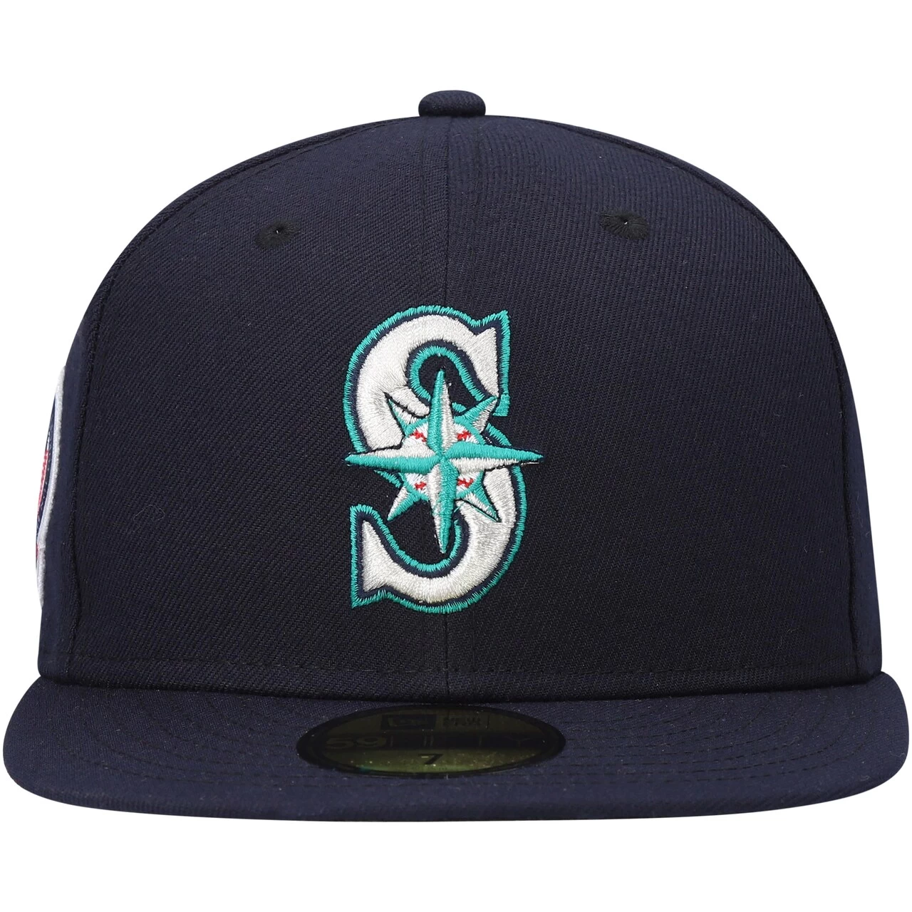 Men's Seattle Mariners New Era Navy 9/11 Memorial Side Patch 59FIFTY Fitted Hat - Image 2