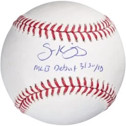 Autographed Philadelphia Phillies Scott Kingery Fanatics Authentic Baseball With "MLB Debut 3/30/18" Inscription