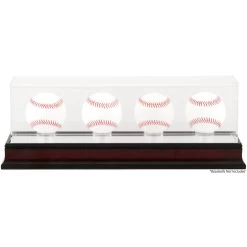 Fanatics Authentic Antique Mahogany Four Baseball Display Case