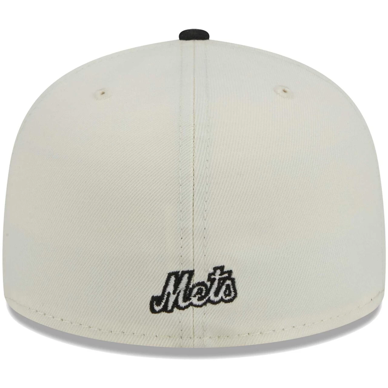 Men's New York Mets New Era Stone/Black Chrome 59FIFTY Fitted Hat - Image 4