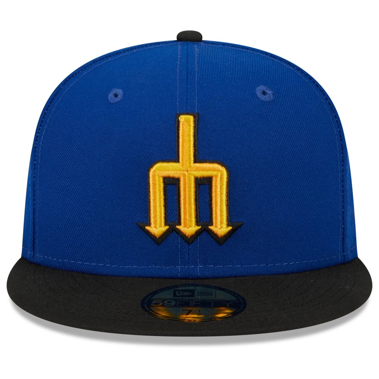 Men's Seattle Mariners New Era Royal/Black 2023 City Connect 59FIFTY Fitted Hat - Image 2