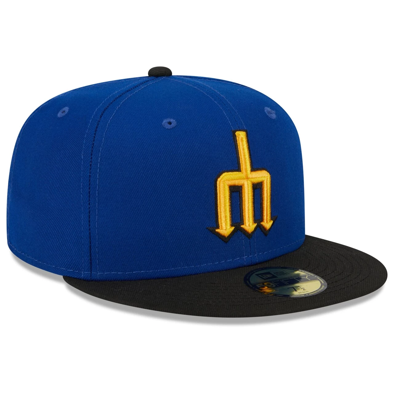 Men's Seattle Mariners New Era Royal/Black 2023 City Connect 59FIFTY Fitted Hat - Image 3