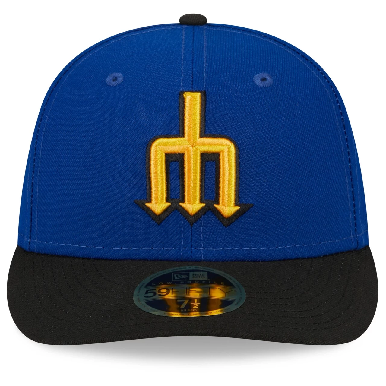 Men's Seattle Mariners New Era Royal/Black 2023 City Connect Low Profile 59FIFTY Fitted Hat - Image 2