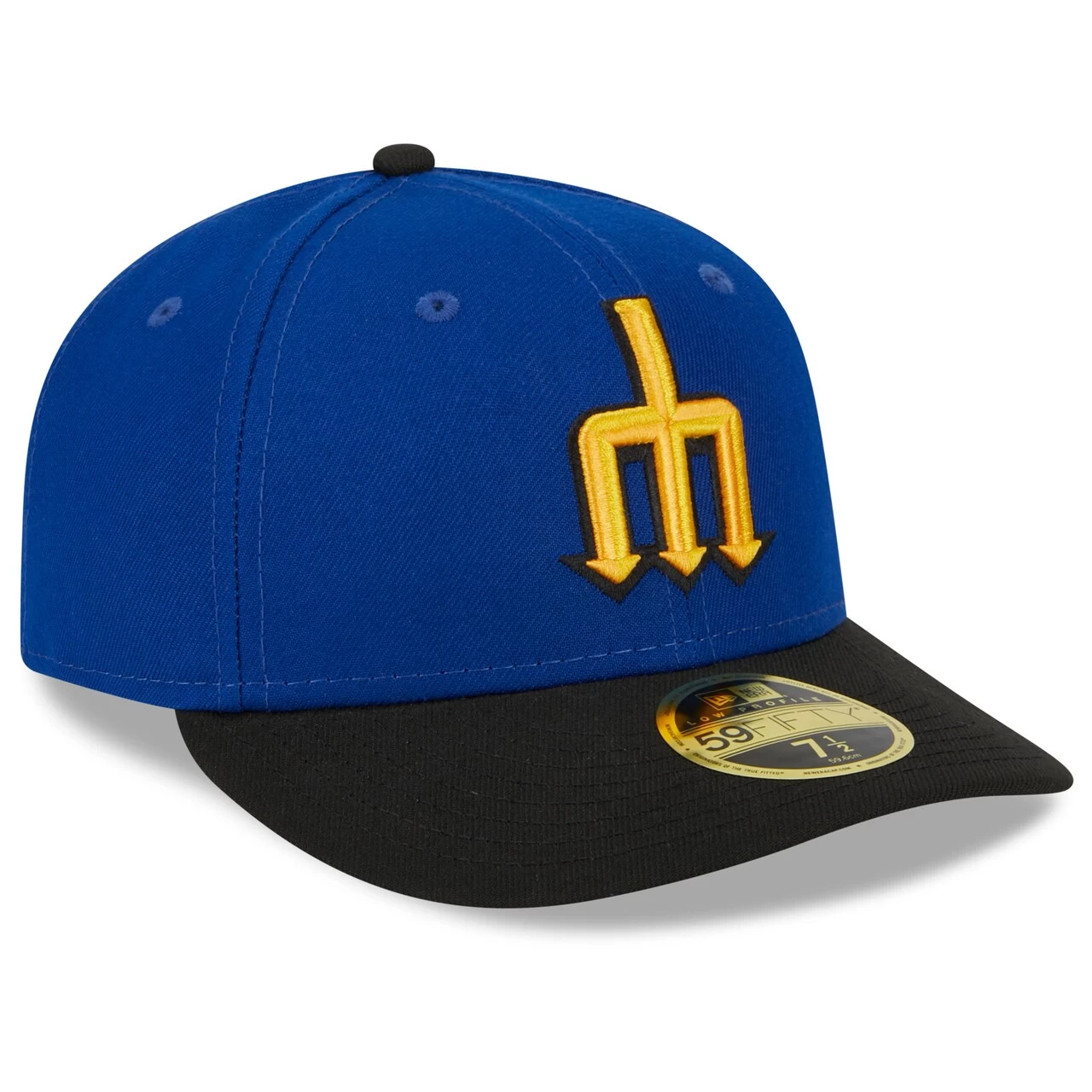 Men's Seattle Mariners New Era Royal/Black 2023 City Connect Low Profile 59FIFTY Fitted Hat - Image 3