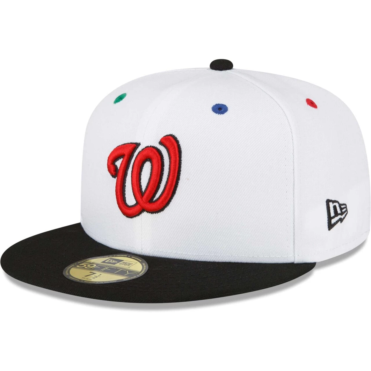 Men's Washington Nationals New Era White/Black 2018 MLB All-Star Game Primary Eye 59FIFTY Fitted Hat - Image 3