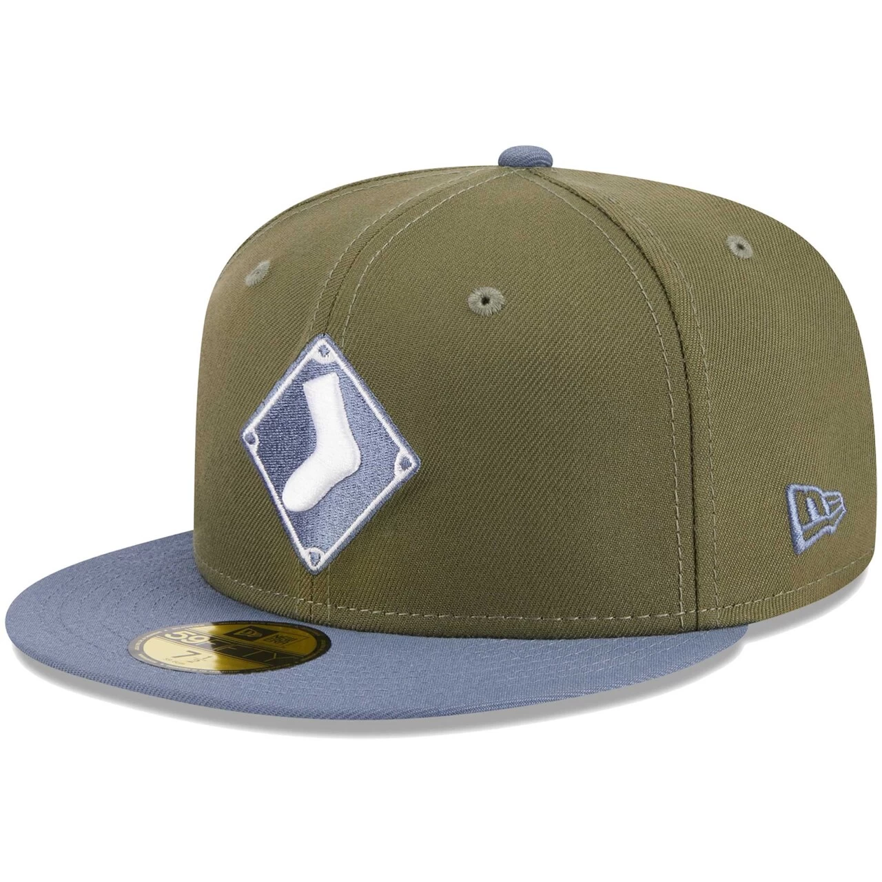 Men's Chicago White Sox New Era Olive/Blue 59FIFTY Fitted Hat - Image 3