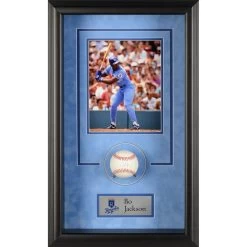 Autographed Kansas City Royals Bo Jackson Fanatics Authentic Framed Baseball Shadowbox