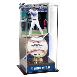 Kansas City Royals Bobby Witt Fanatics Authentic Gold Glove Display Case With Image