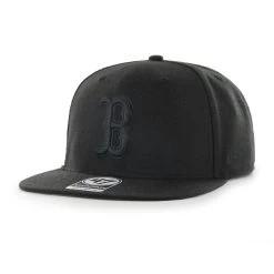 Boston Red Sox '47 Primary Team Logo Snapback Adjustable Hat – Black