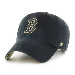 Boston Red Sox '47 Women's Primary Team Logo Clean Up Adjustable Hat – Black