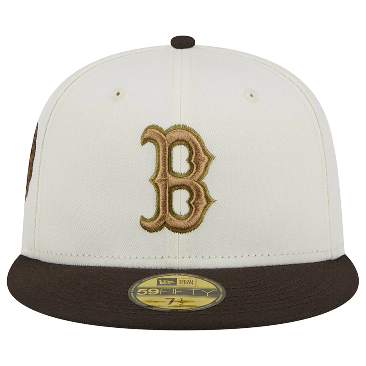 Men's Boston Red Sox New Era White/Brown 1915 World Series 59FIFTY Fitted Hat - Image 2
