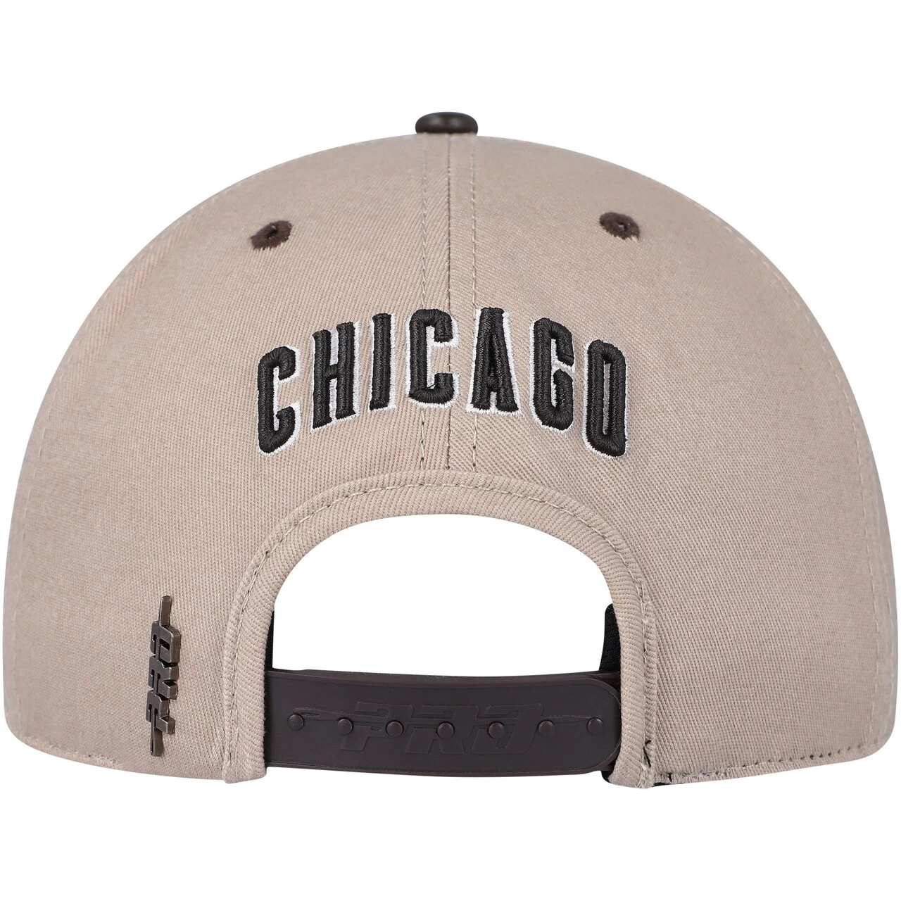 Men's Chicago Cubs Pro Standard White/Brown Chocolate Ice Cream Drip Snapback Hat - Image 4