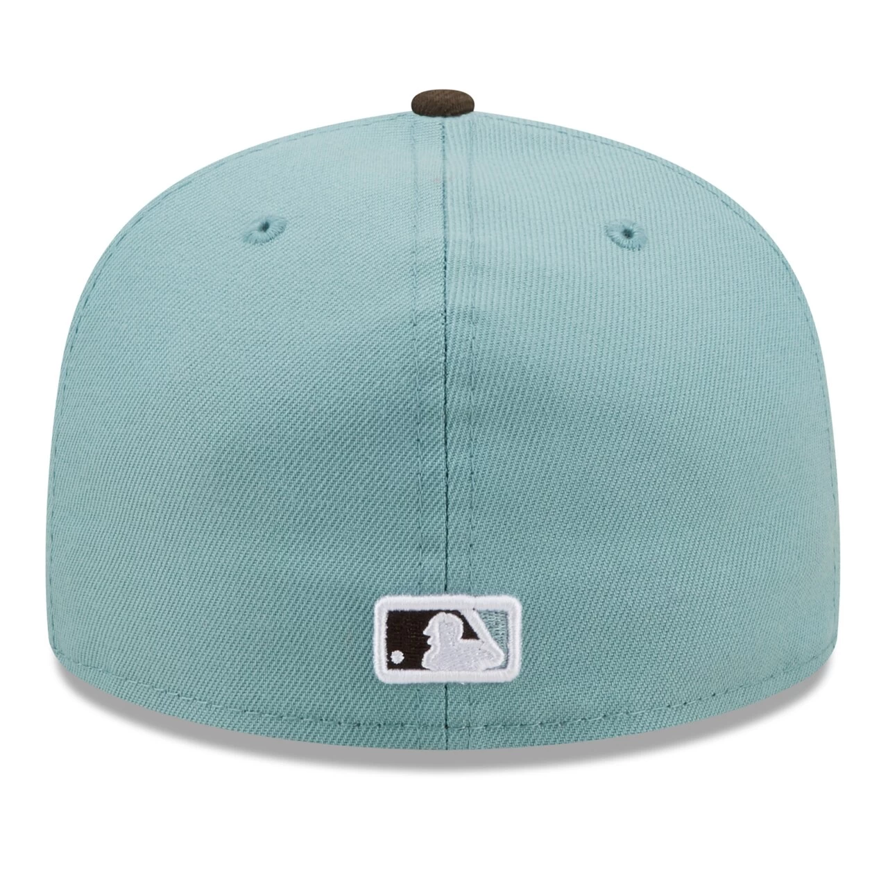 Men's Cleveland Guardians New Era Light Blue/Brown 1997 World Series Beach Kiss 59FIFTY Fitted Hat - Image 4
