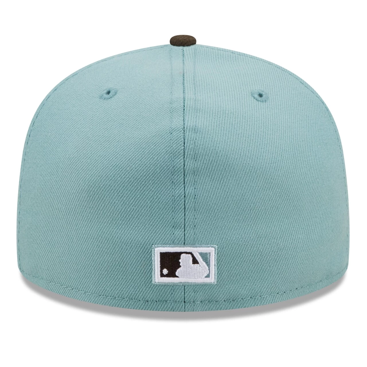 Men's Florida Marlins New Era Light Blue/Brown Cooperstown Collection 1997 World Series Beach Kiss 59FIFTY Fitted Hat - Image 4