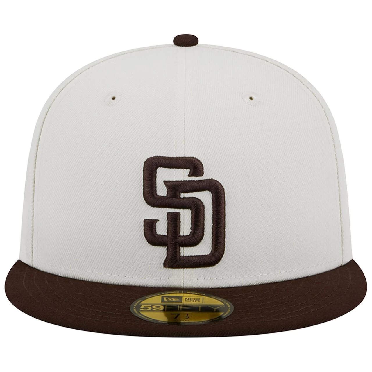 Men's San Diego Padres New Era Stone/Brown Retro 59FIFTY Fitted Hat - Image 2
