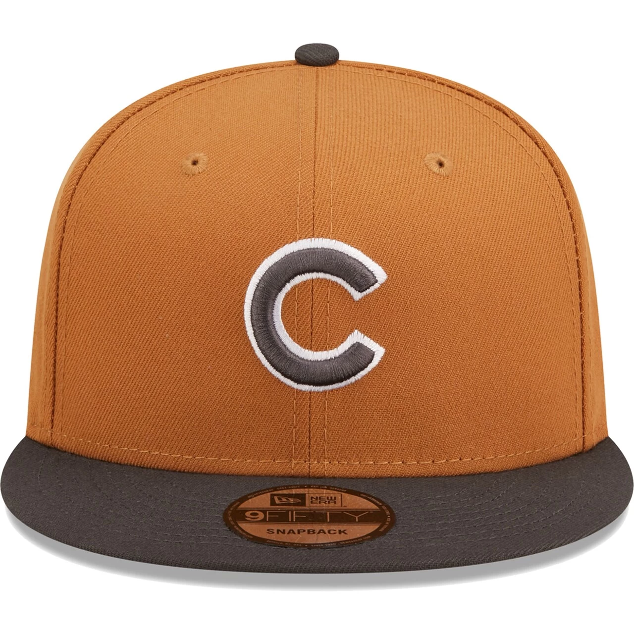 Men's Chicago Cubs New Era Bronze/Charcoal Color Pack Two-Tone 9FIFTY Snapback Hat - Image 2