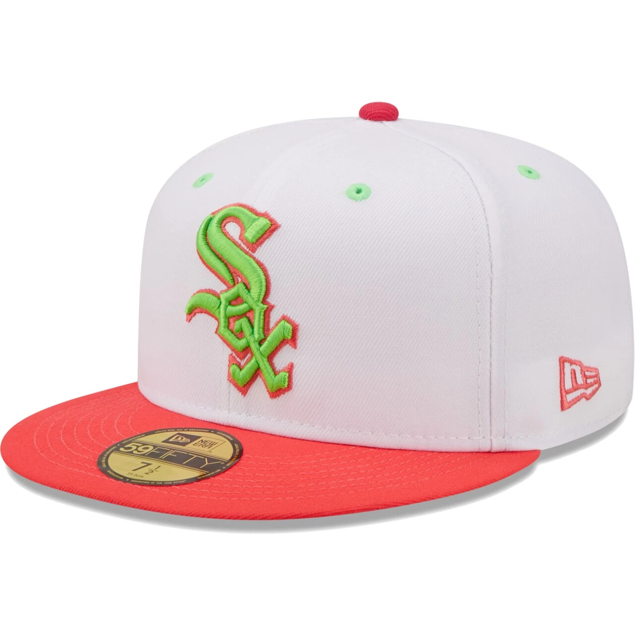 Men's Chicago White Sox New Era White/Coral 2003 MLB All-Star Game Strawberry Lolli 59FIFTY Fitted Hat - Image 3