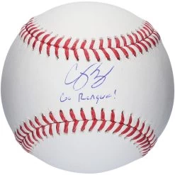 Autographed Texas Rangers Corey Seager Fanatics Authentic Baseball With "Go Rangers!" Inscription
