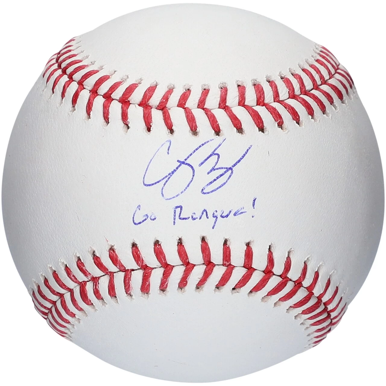 Autographed Texas Rangers Corey Seager Fanatics Authentic Baseball With "Go Rangers!" Inscription