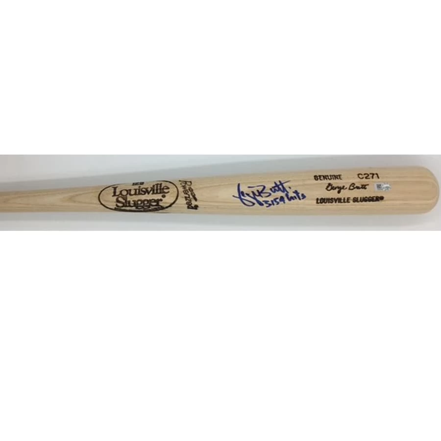 George Brett "3154 Hits" Autographed Game Model Louisville Slugger Bat