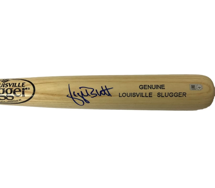 George Brett Autographed Blonde Louisville Slugger Bat