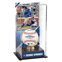 Toronto Blue Jays George Springer Fanatics Authentic Gold Glove Display Case With Image