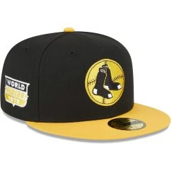 Men's Boston Red Sox New Era Black/Gold 59FIFTY Fitted Hat