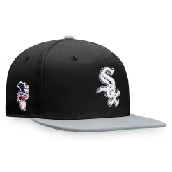 Men's Chicago White Sox Fanatics Branded Black/Gray Fundamental Two-Tone Snapback Hat