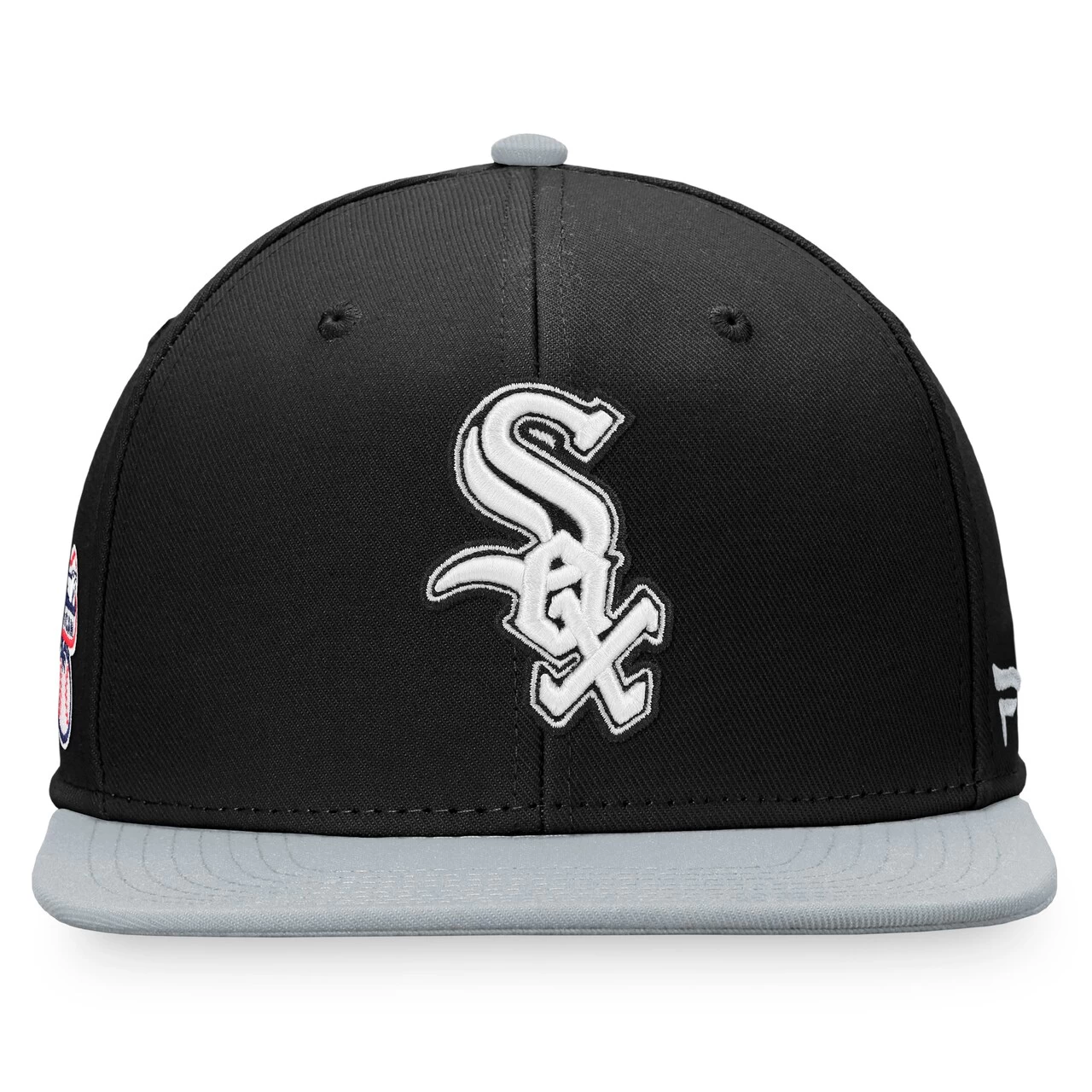 Men's Chicago White Sox Fanatics Branded Black/Gray Fundamental Two-Tone Snapback Hat - Image 2