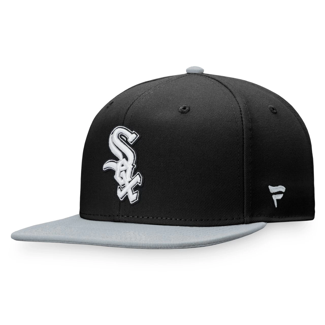 Men's Chicago White Sox Fanatics Branded Black/Gray Fundamental Two-Tone Snapback Hat - Image 3