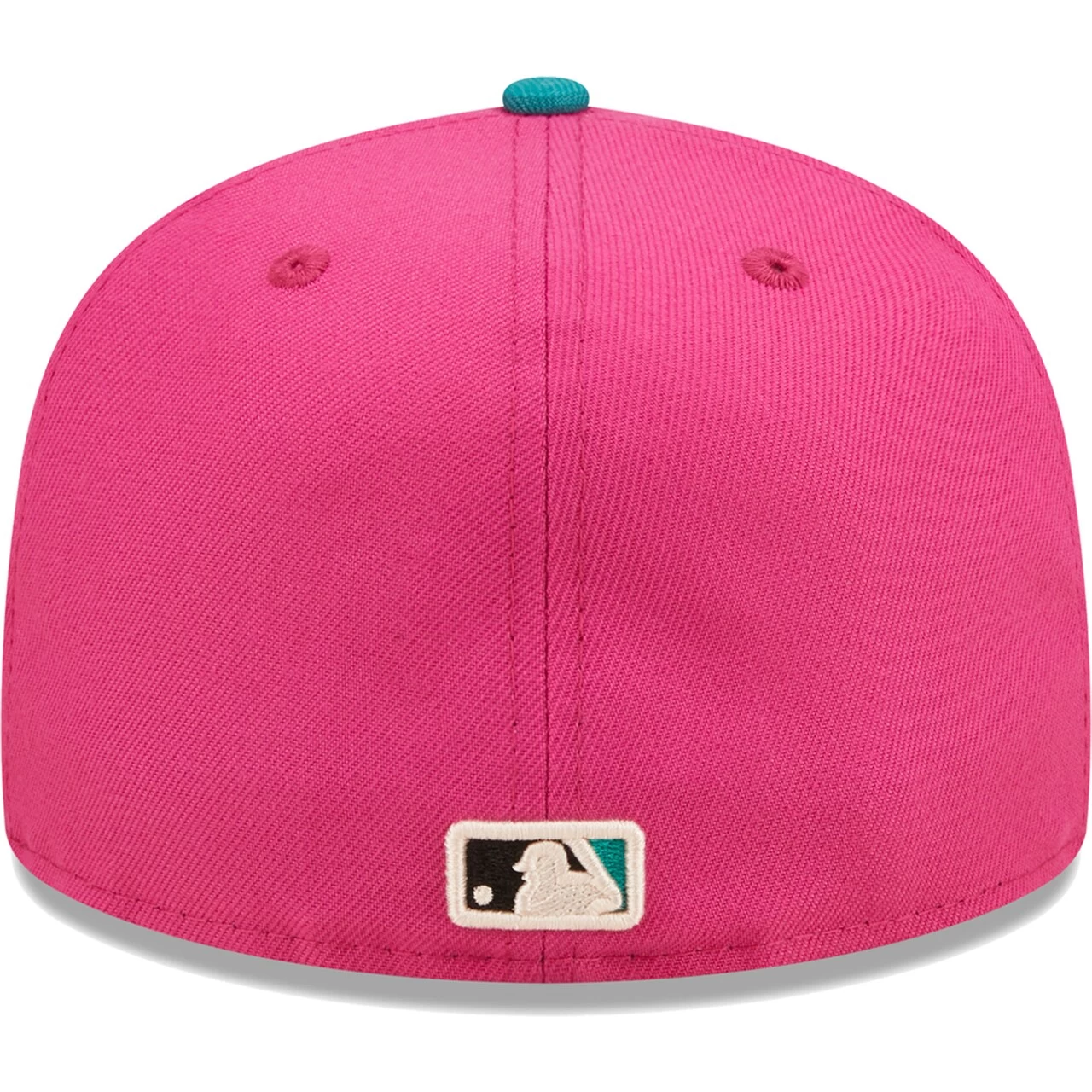 Men's Washington Nationals New Era Pink/Green Cooperstown Collection 2005 Inaugural Season Passion Forest 59FIFTY Fitted Hat - Image 4