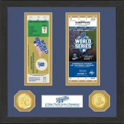 Kansas City Royals Highland Mint 13" X 13" World Series Ticket Collection