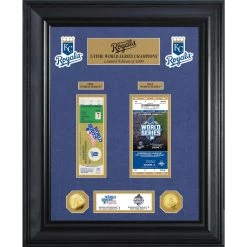 Kansas City Royals Highland Mint 18" X 22" 2-Time World Series Champions Deluxe Coin & Ticket Collection Photo Mint