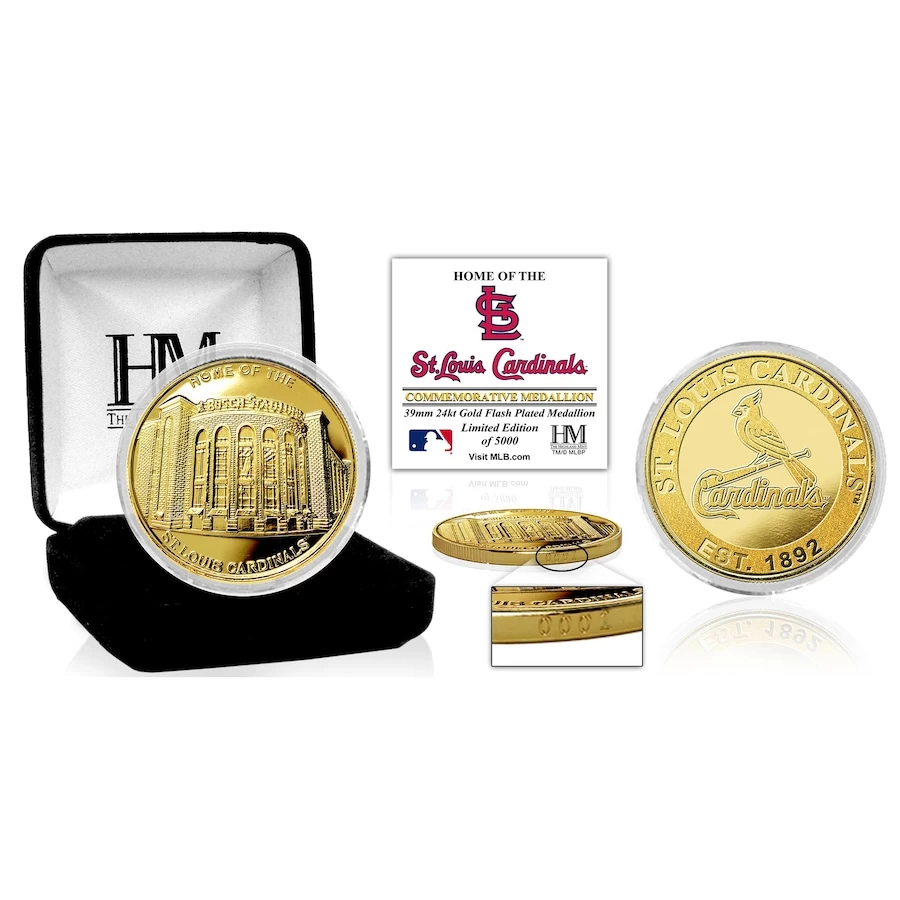 St. Louis Cardinals Highland Mint Gold Stadium Collector Coin