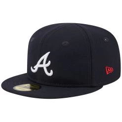 Infant Atlanta Braves New Era Navy My First 59FIFTY Fitted Hat
