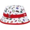 Infant Washington Nationals New Era White Spring Training Print Bucket Hat