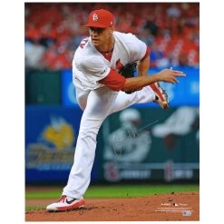Autographed St. Louis Cardinals Jack Flaherty Fanatics Authentic 16" X 20" Pitching Follow Through Photograph
