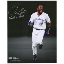 Toronto Blue Jays Joe Carter Fanatics Authentic Autographed 11" X 14" 1993 World Series Fist Pump Spotlight Photograph With ''Touch Em All'' Inscription