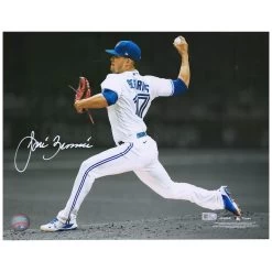 Autographed Toronto Blue Jays Jose Berrios Fanatics Authentic 11" X 14" Pitching Spotlight Photograph