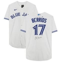 Autographed Toronto Blue Jays Jose Berrios Fanatics Authentic White Nike Authentic Jersey