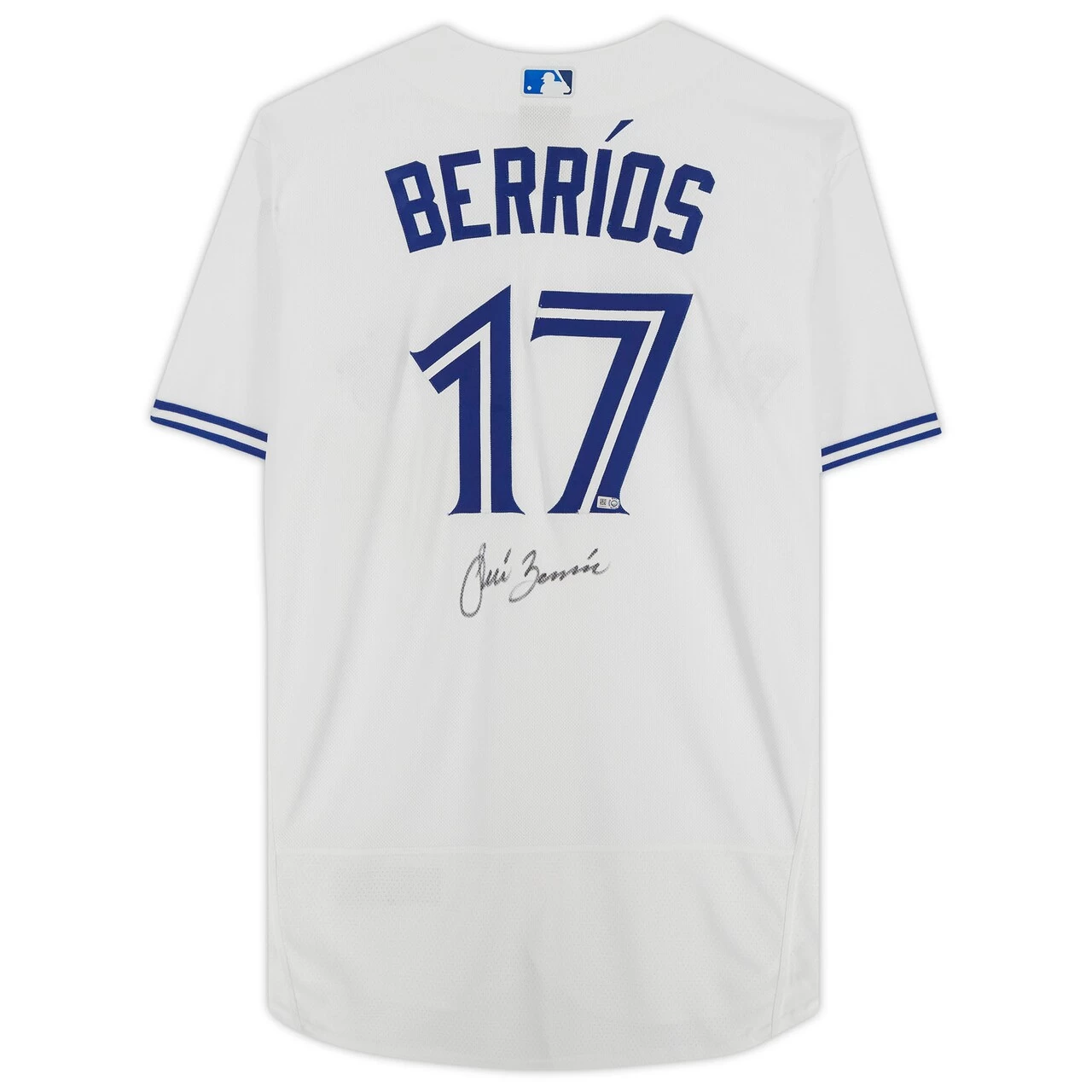 Autographed Toronto Blue Jays Jose Berrios Fanatics Authentic White Nike Authentic Jersey - Image 2