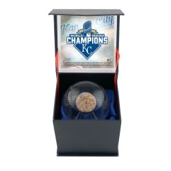 Kansas City Royals Fanatics Authentic 2015 MLB World Series Champions Crystal Baseball With Game-Used 2015 World Series Dirt