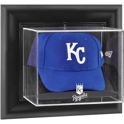 Kansas City Royals Fanatics Authentic Black Framed Wall-Mounted Logo Cap Display Case