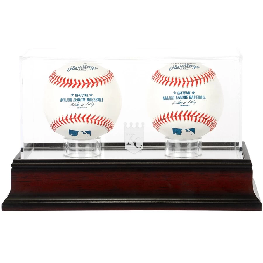 Kansas City Royals Fanatics Authentic Mahogany 2-Baseball Display Case