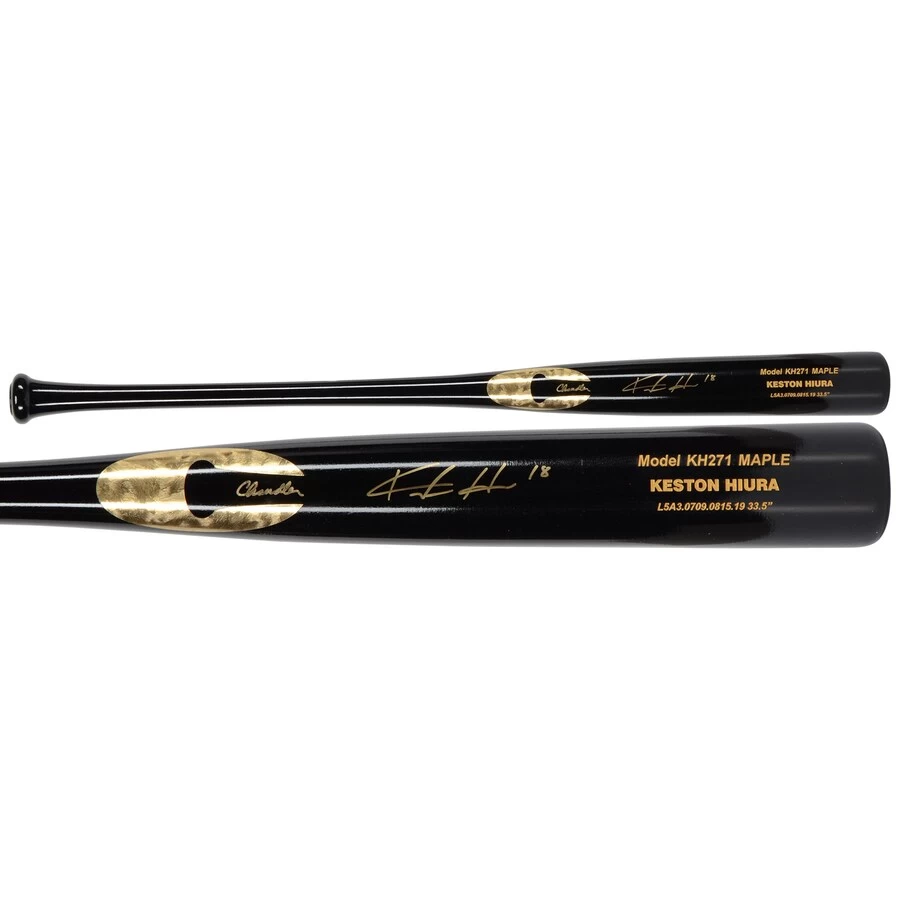 Autographed Milwaukee Brewers Keston Hiura Fanatics Authentic Black Chandler Game Model Bat
