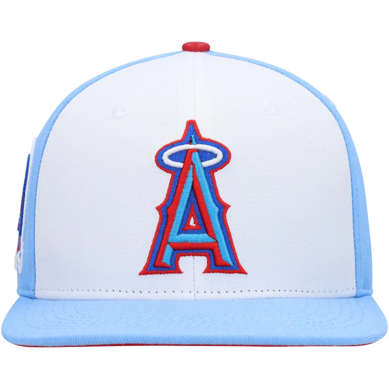 Men's Los Angeles Angels Pro Standard White/Light Blue Blue Raspberry Ice Cream Drip Snapback Hat - Image 2