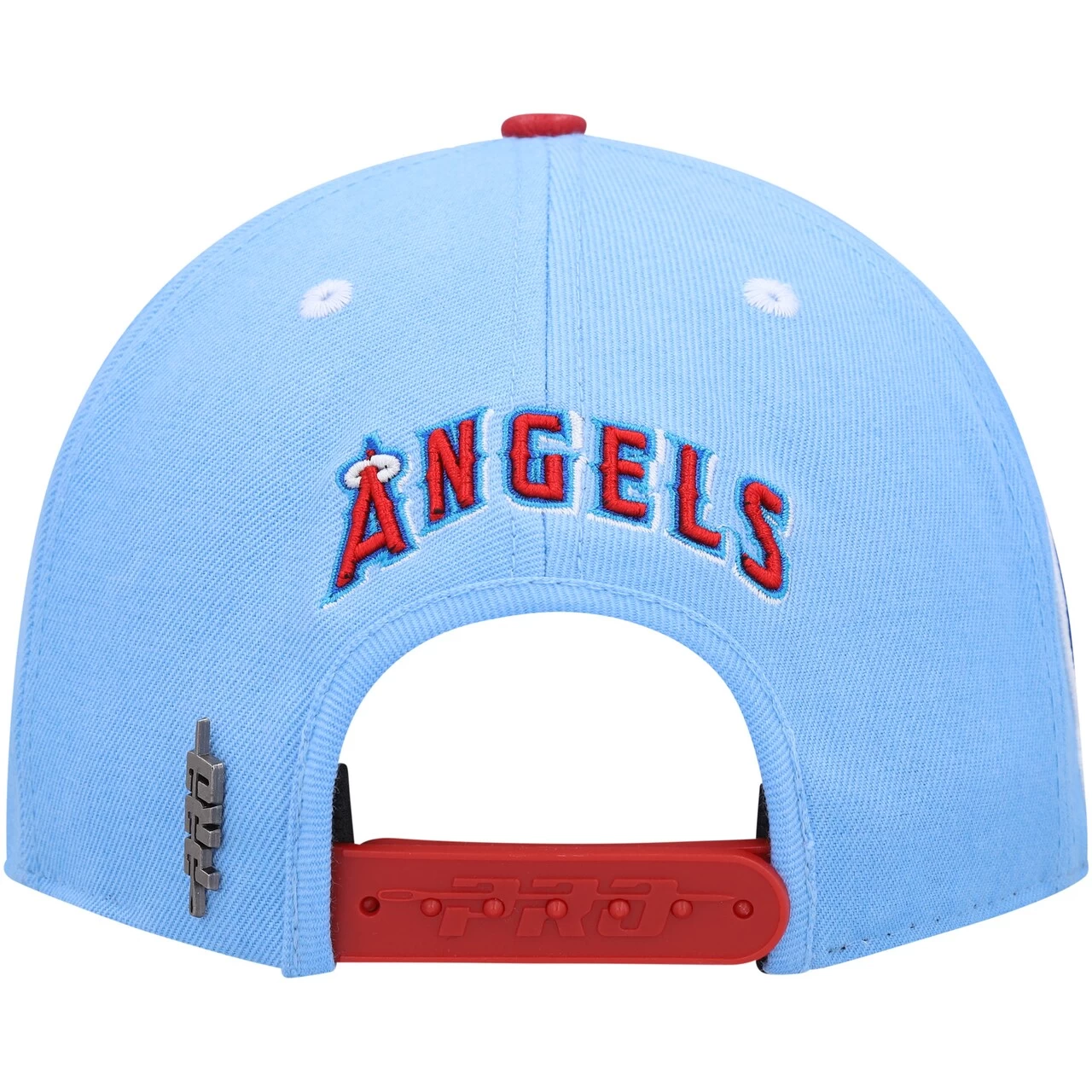 Men's Los Angeles Angels Pro Standard White/Light Blue Blue Raspberry Ice Cream Drip Snapback Hat - Image 4