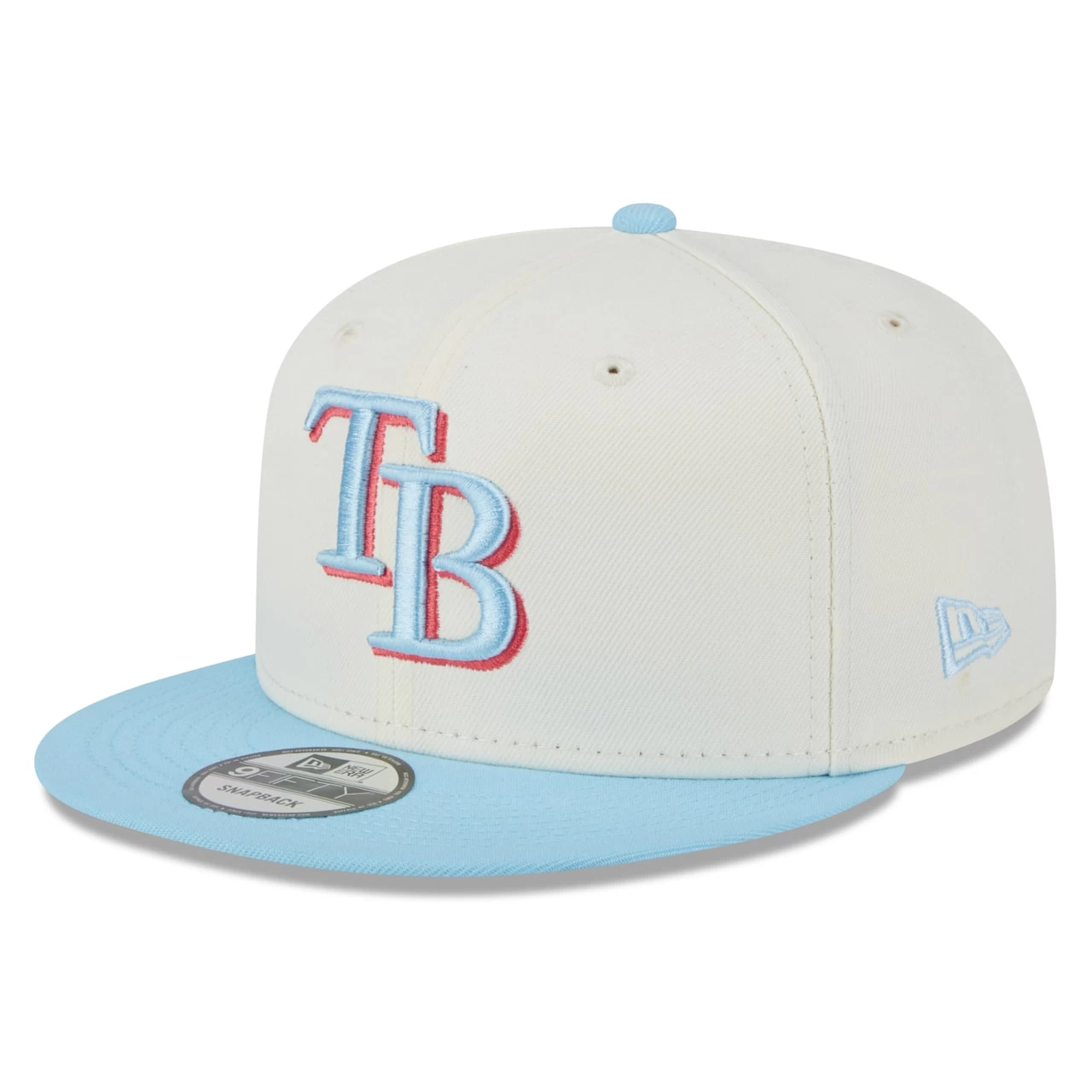 Men's Tampa Bay Rays New Era White/Light Blue Spring Basic Two-Tone 9FIFTY Snapback Hat
