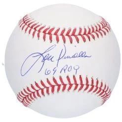 Autographed Kansas City Royals Lou Piniella Fanatics Authentic Baseball With "69 ROY" Inscription